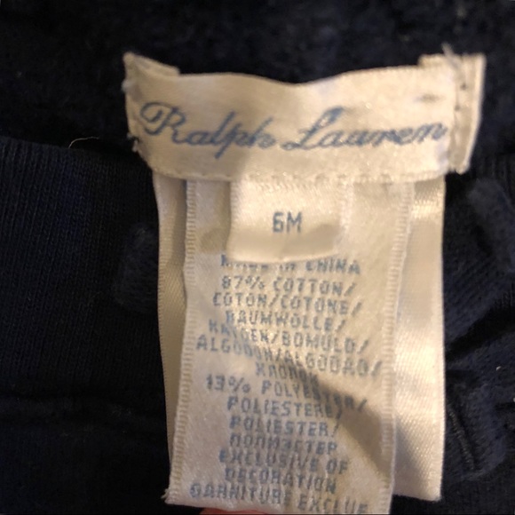 Ralph Lauren Infant Joggers - 6mo - Picture 3 of 3